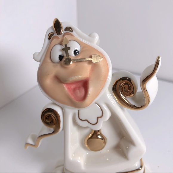 Cogsworth Porcelain Figurine, Beauty and the Beast collection, Lenox for Disney - Picture 2 of 10